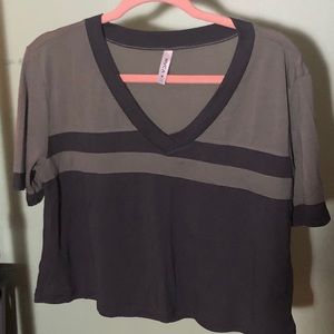 Green Monochrome Cropped Tee